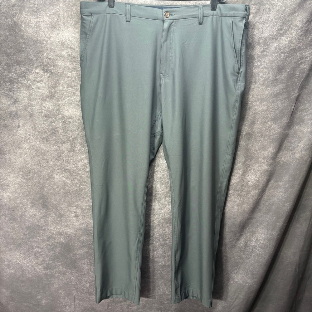 Scottevest Covert Cargo Chino Pants Mens 44x32 Gray 10 Pocket Travel Techwear